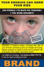 New Zealand cigarette pack graphic warning label